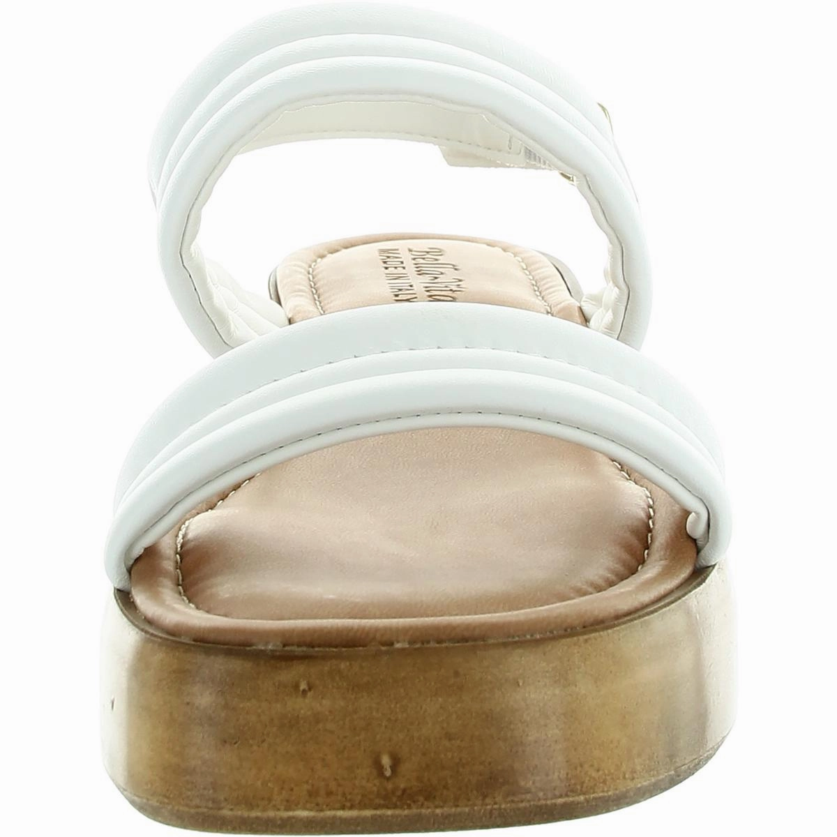 Ode-Italy Womens Quilted Leather Slingback Sandals