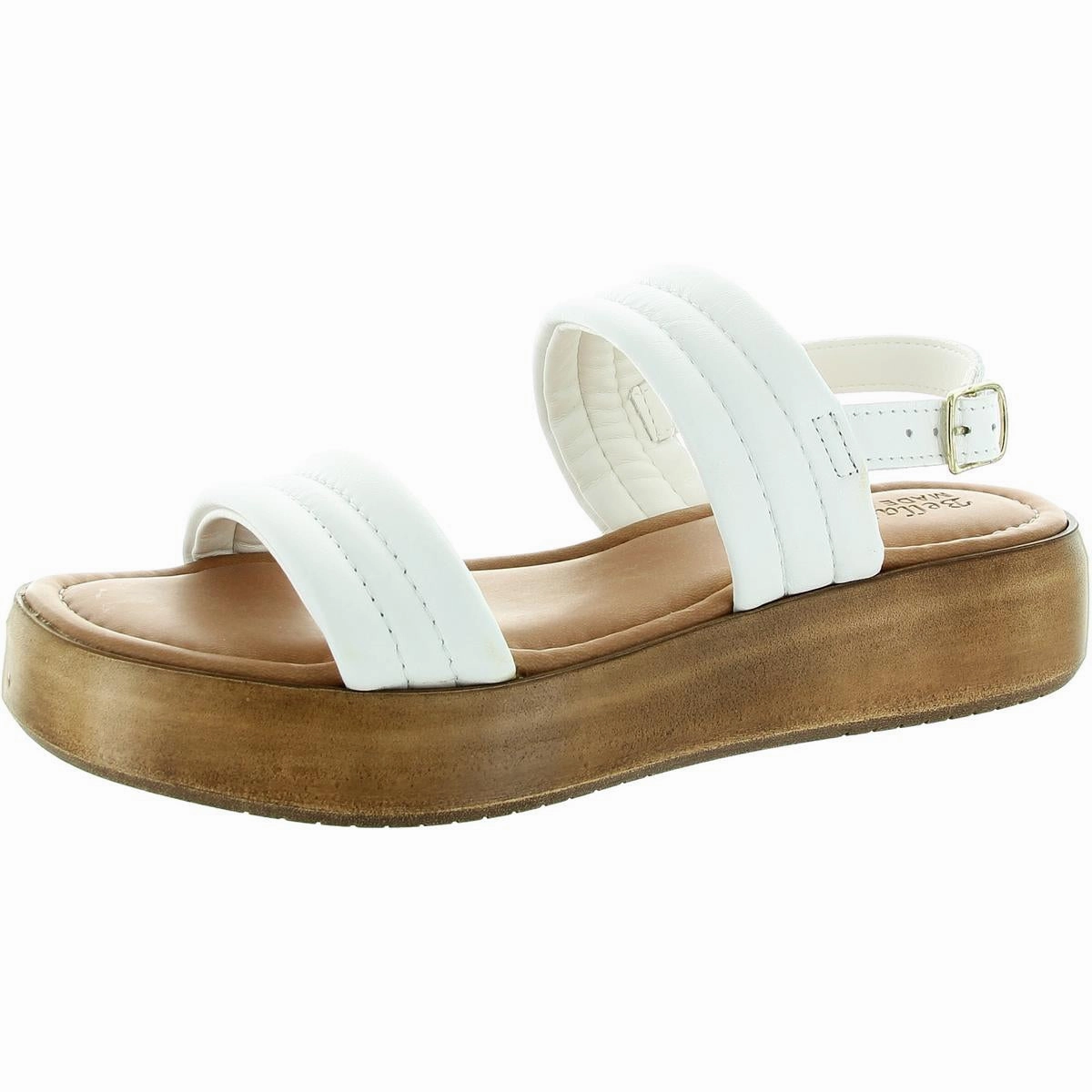 Ode-Italy Womens Quilted Leather Slingback Sandals