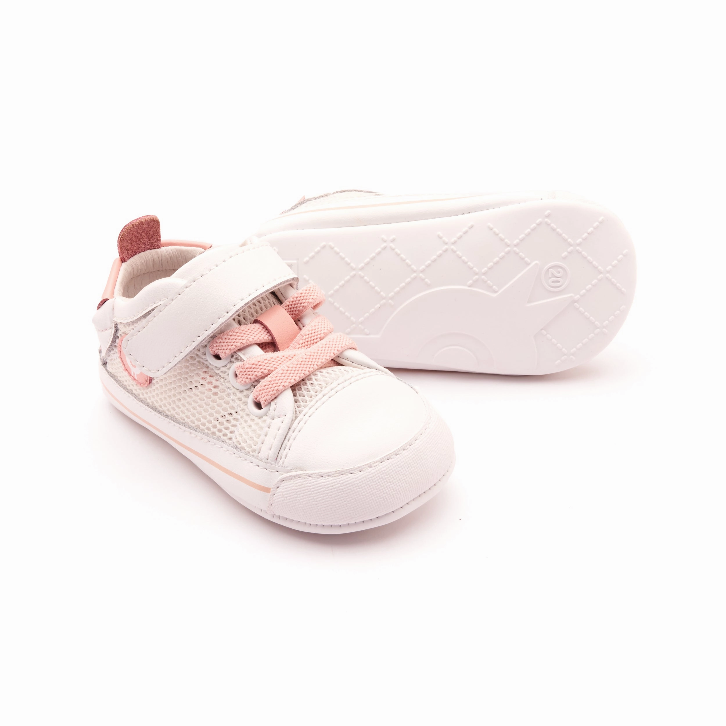 Old Soles Boy's and Girl's 0083RT Baby Mesh Casual Shoes - Snow / Cipria / Snow Sole