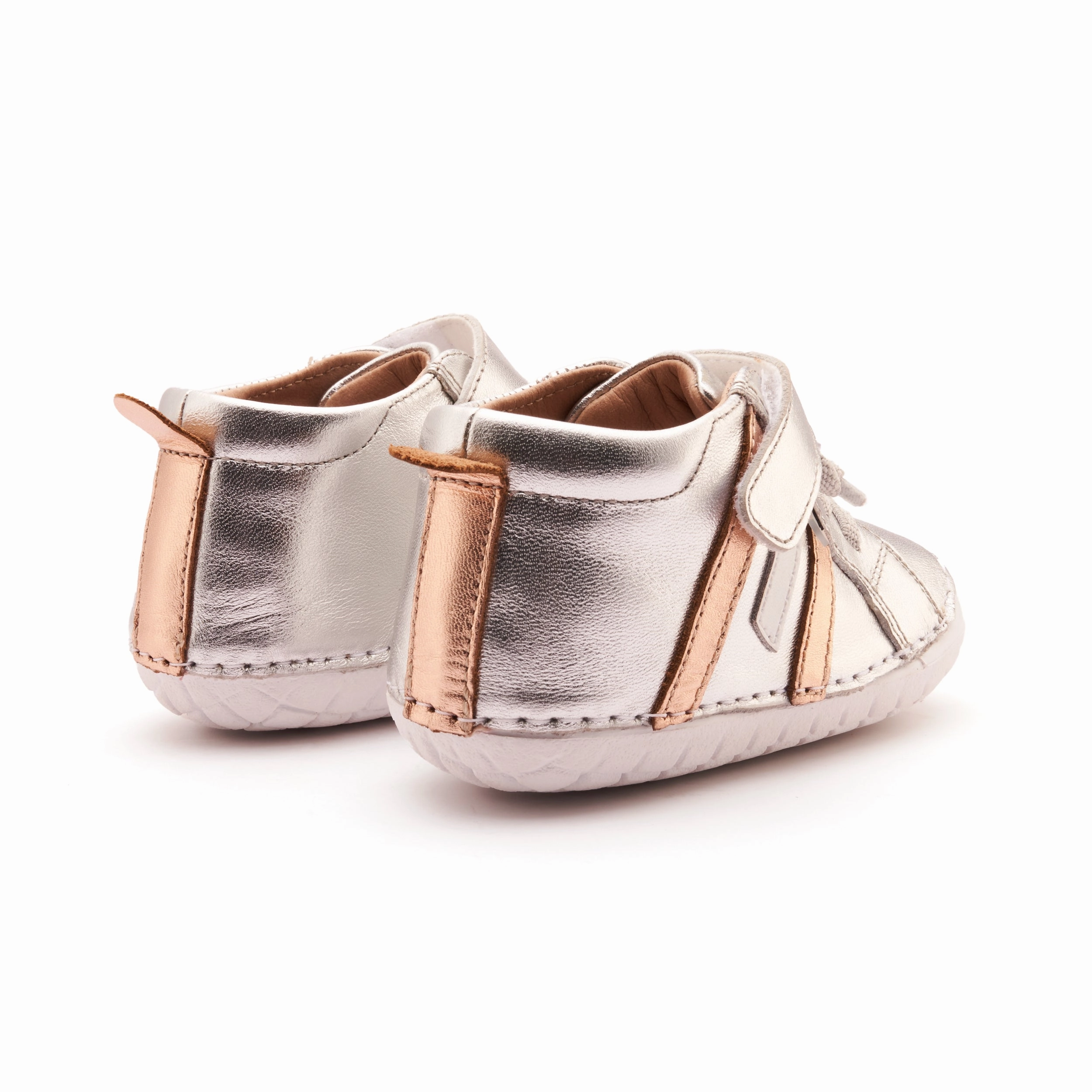 Old Soles Boy's and Girl's Away Pave Casual Shoes - Silver / Copper / Snow