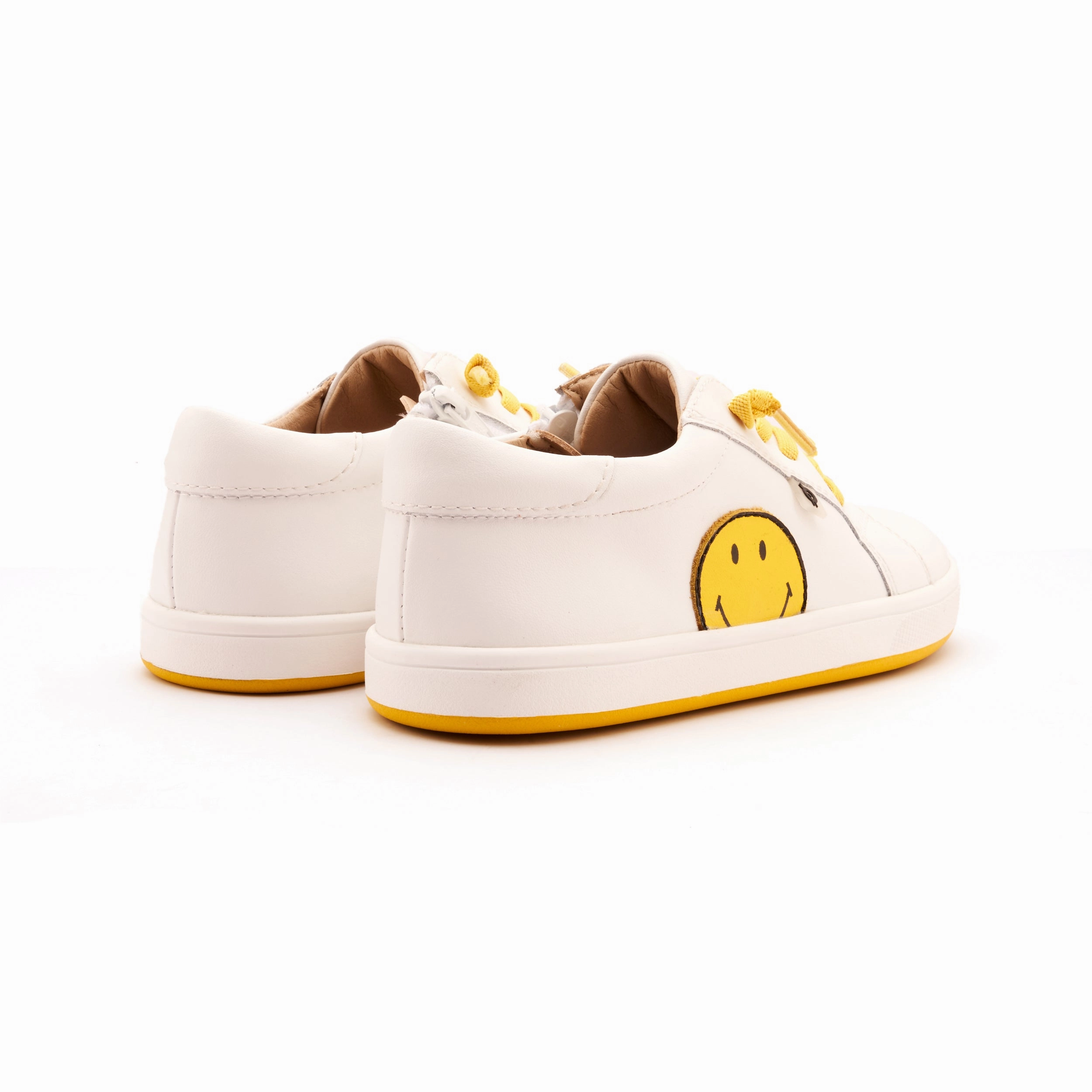 Old Soles Boy's and Girl's Smiley Jumpa Casual Shoes - Snow / Yellow