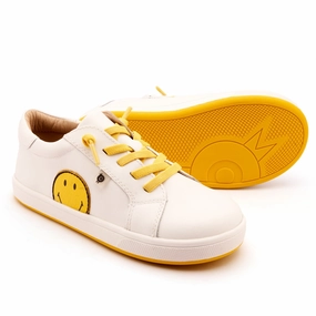 Old Soles Boy's and Girl's Smiley Jumpa Casual Shoes - Snow / Yellow