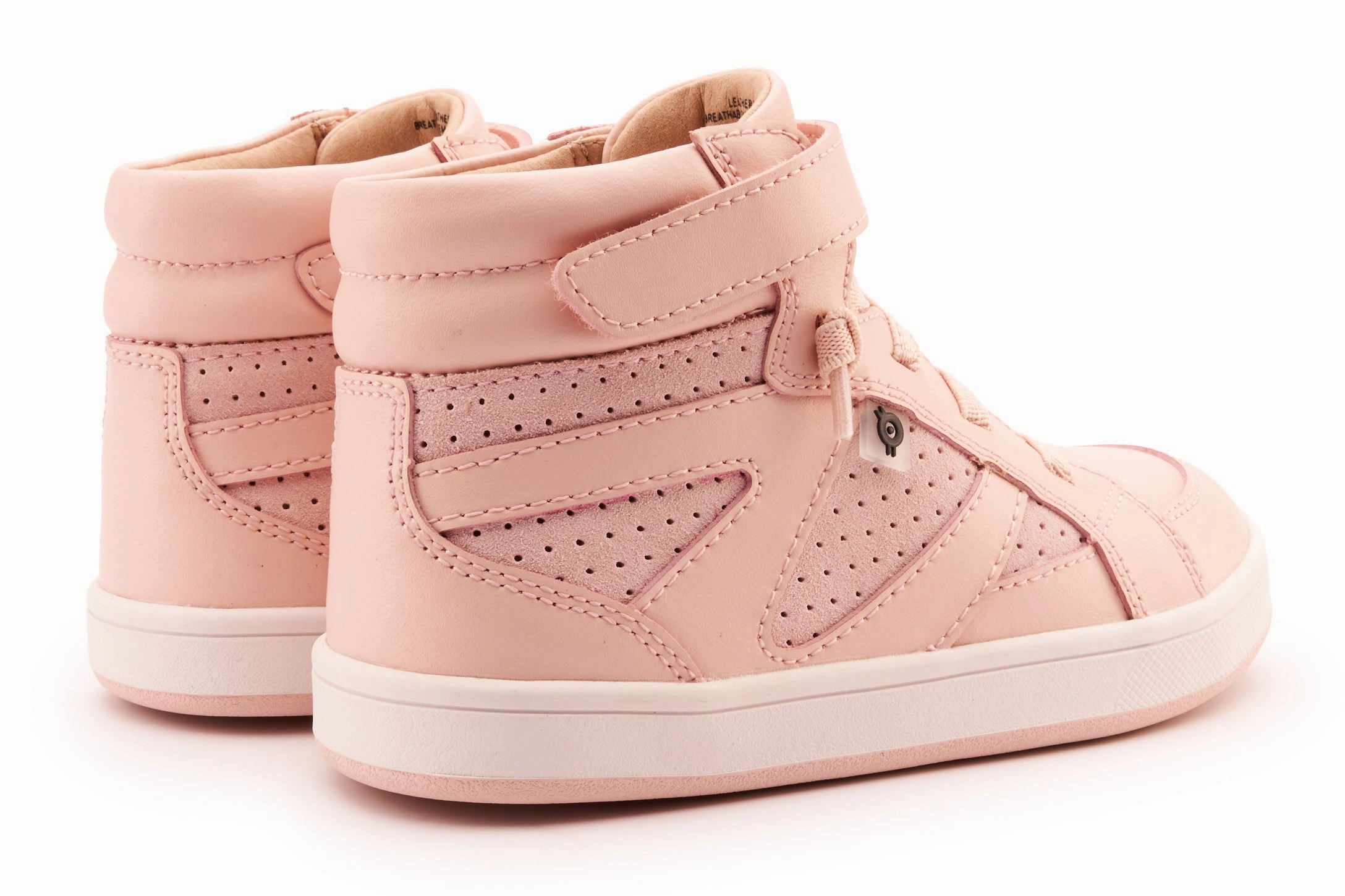 Old Soles Girl's 1004 Sole Base Casual Shoes - Powder Pink / Powder Pink Suede / White Powder Pink Sole