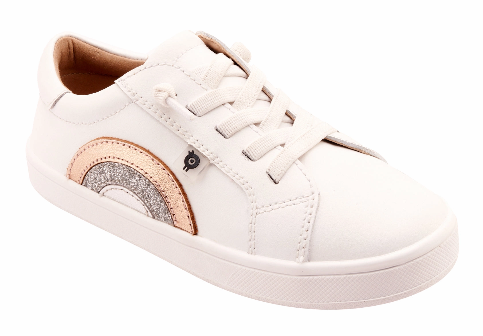 Old Soles Girl's 1010 Girl's Rainbow Jumpa Casual Shoes - Snow / Copper