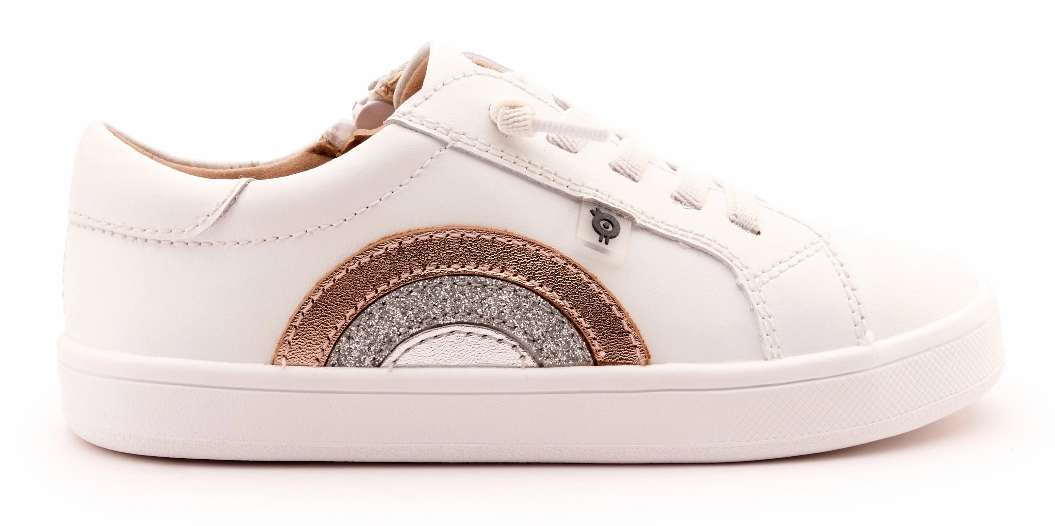 Old Soles Girl's 1010 Girl's Rainbow Jumpa Casual Shoes - Snow / Copper