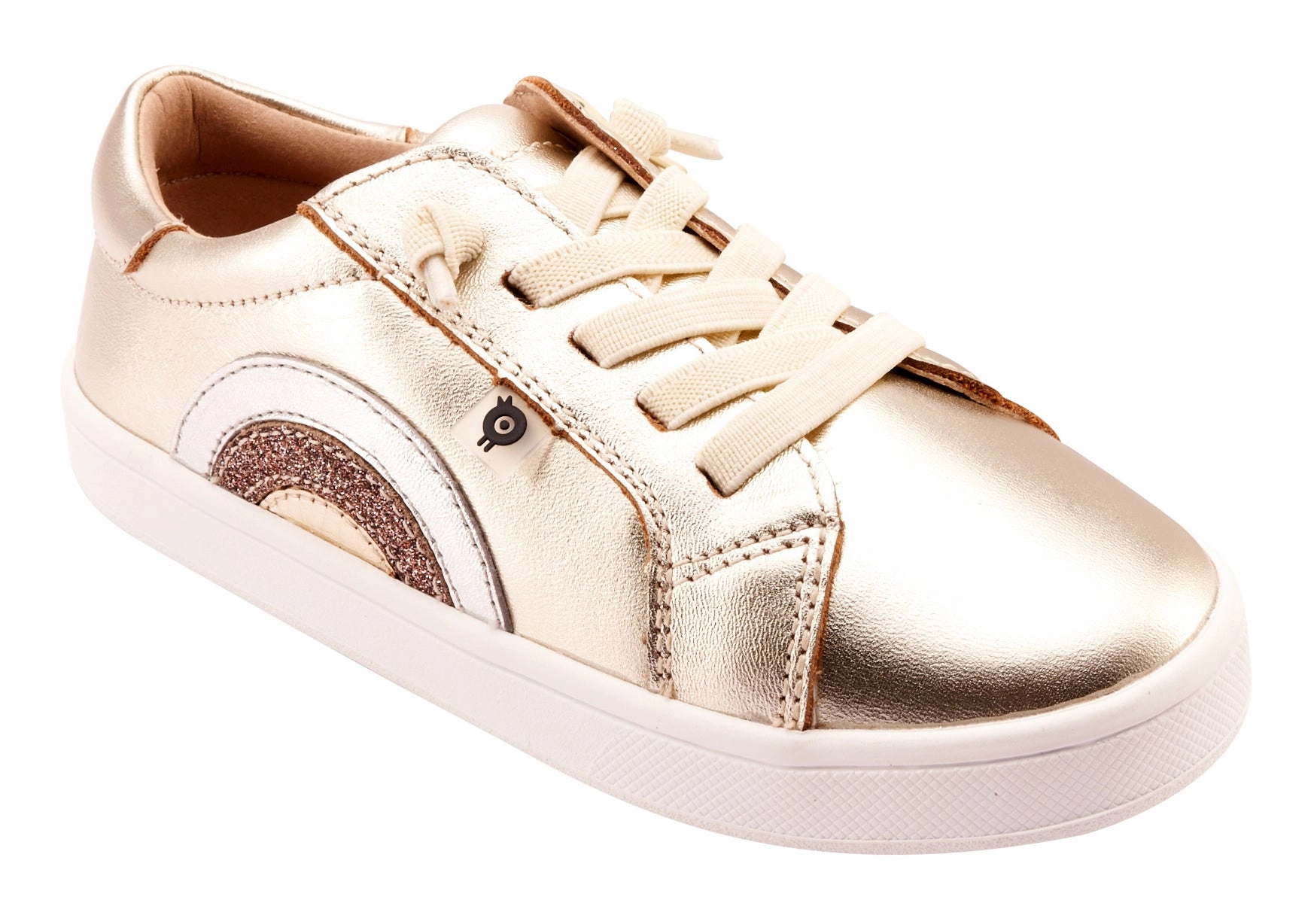 Old Soles Girl's 1010 Rainbow Jumpa Casual Shoes - Titanium / Silver / Glam Choc / Gold
