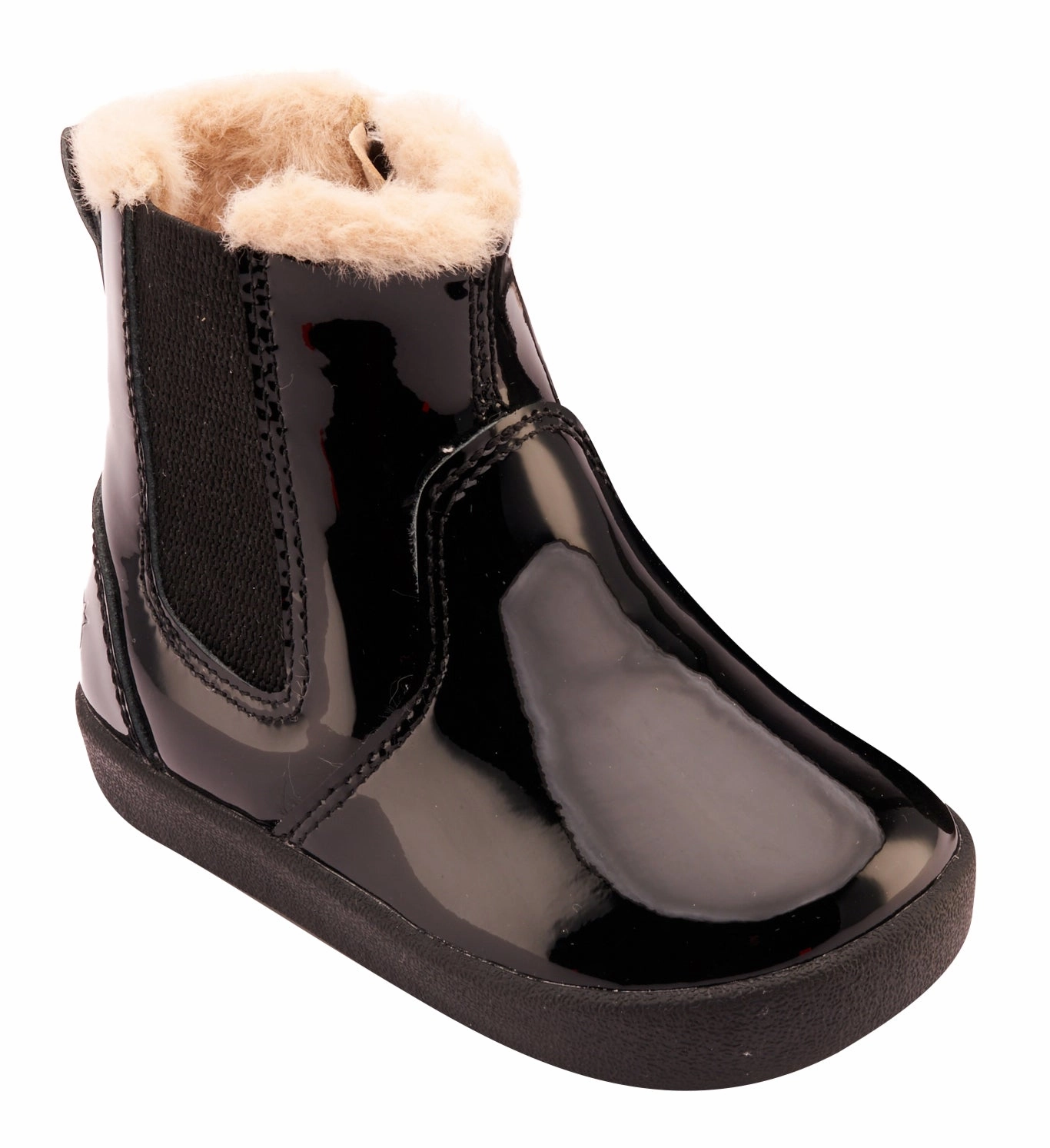 Old Soles Girl's 315 Rider Booties - Black Patent