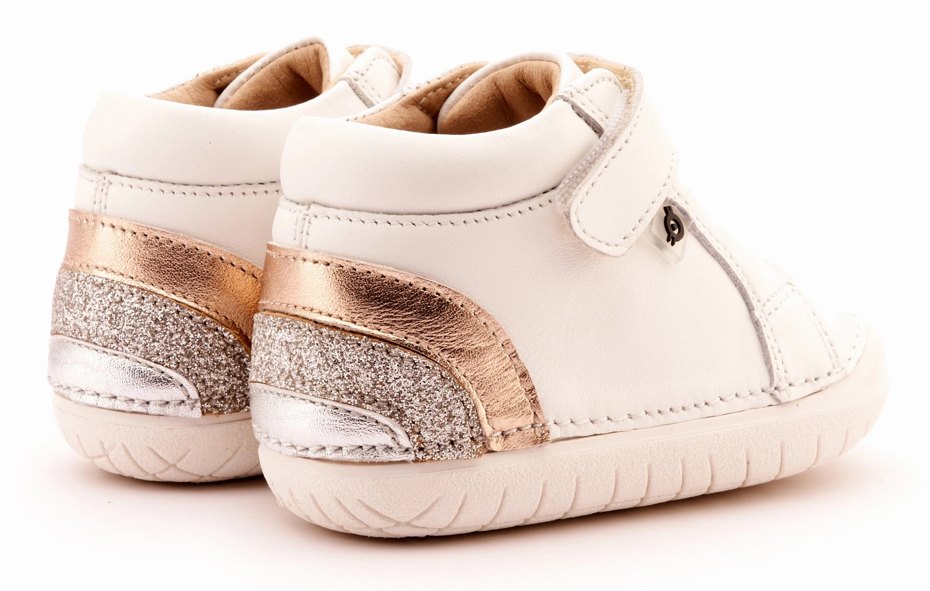 Old Soles Girl's 4091 Rainbow Champster Casual Shoes - Snow / Copper
