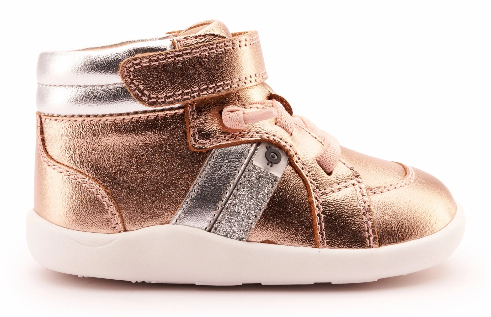Old Soles Girl's 8044 Tar Ground Casual Shoes - Copper / Silver / Glam Argent