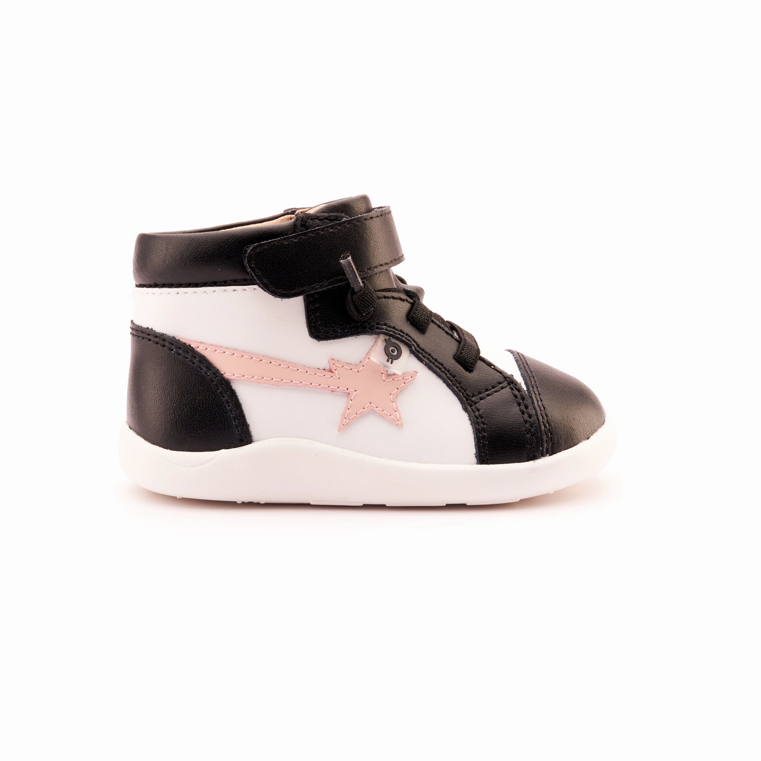 Old Soles Girl's 8046 Ground Team Casual Shoes - Snow / Powder Pink / Black