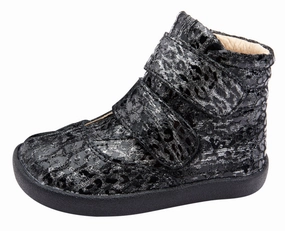 Old Soles Girl's & Boy's 5071 The Core Ankle Boot Sneaker - Pearlised Leopard