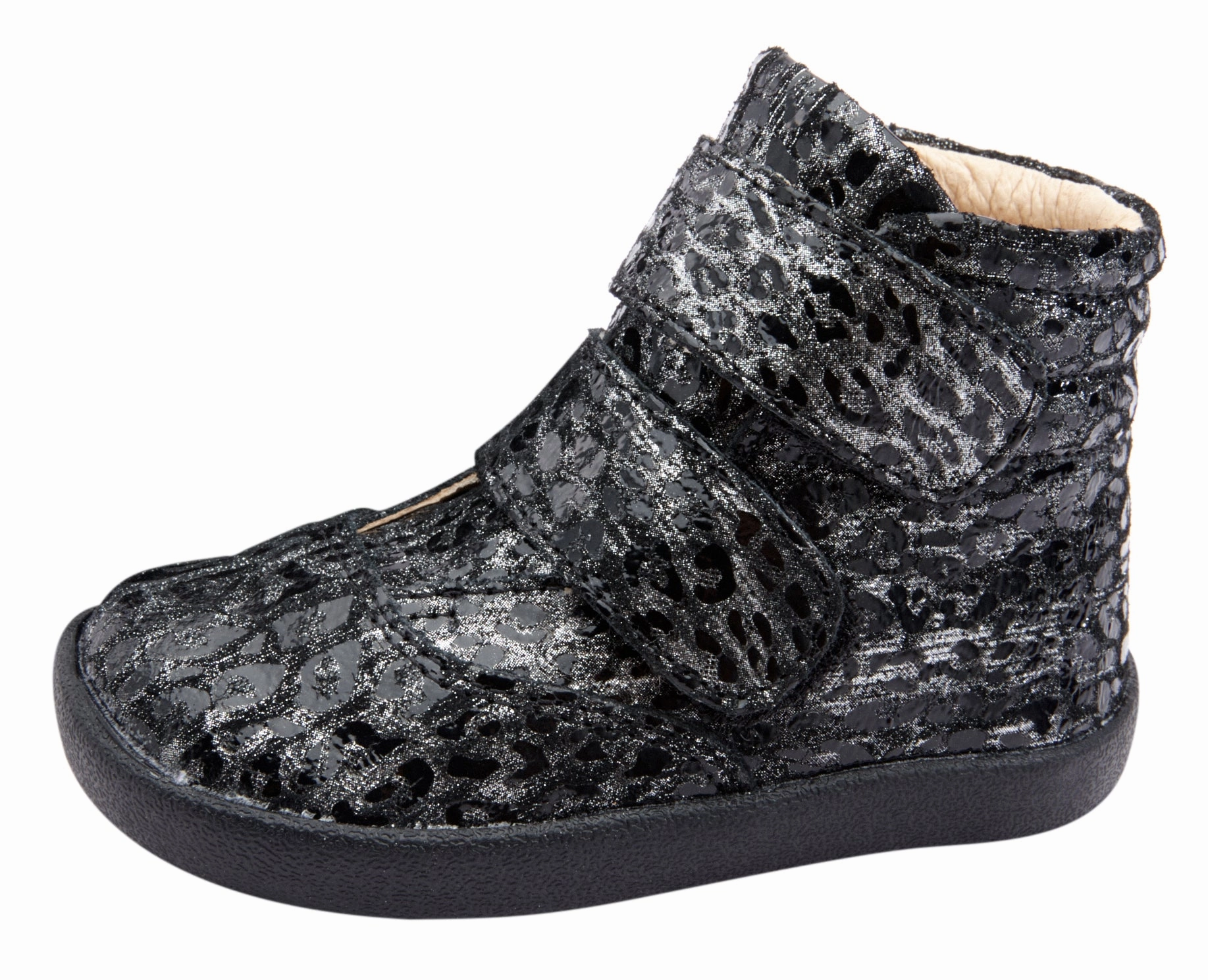 Old Soles Girl's & Boy's 5071 The Core Ankle Boot Sneaker - Pearlised Leopard