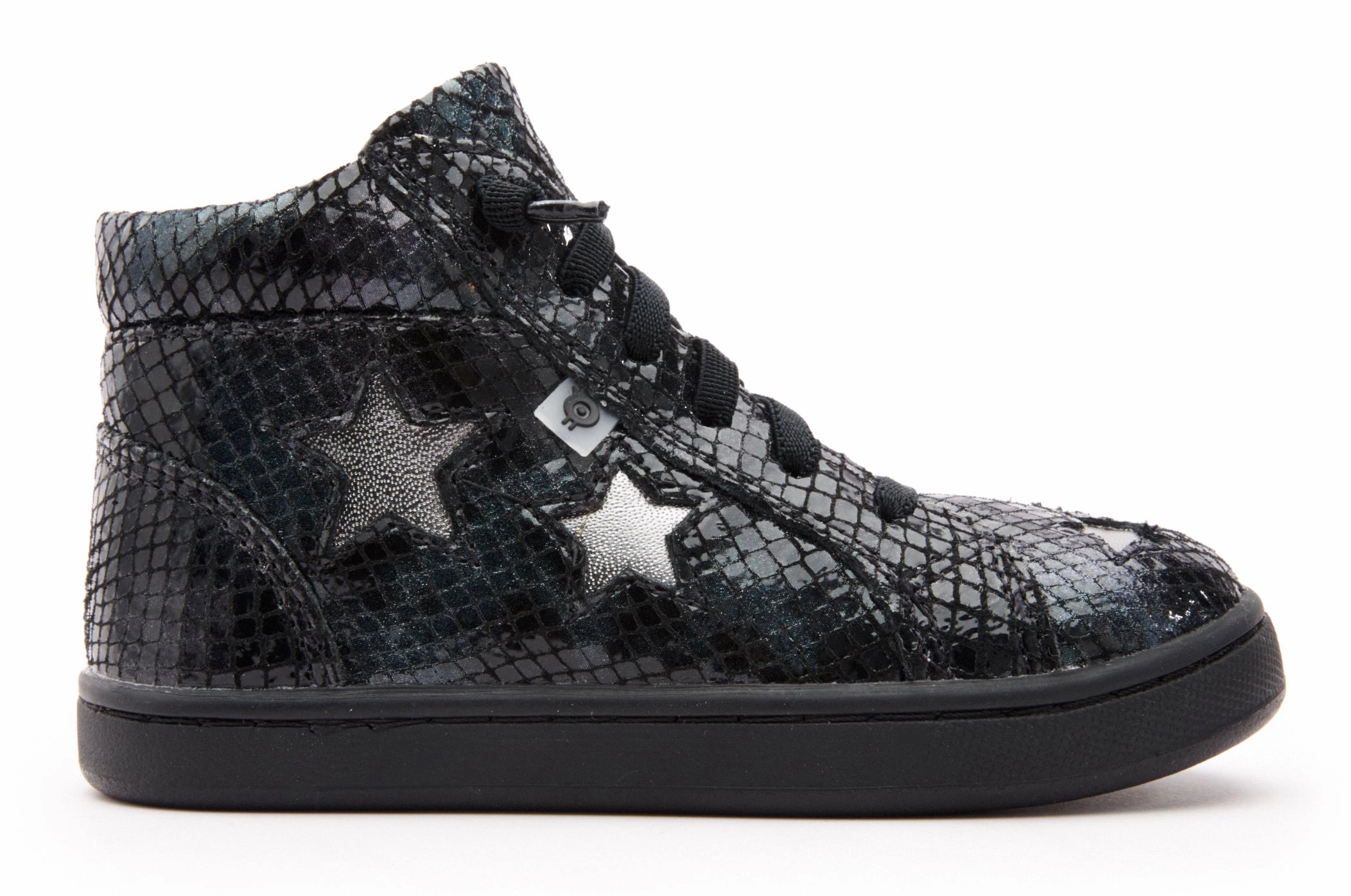 Old Soles Girl's & Boy's 6085 Starey High Top Sneaker - Navy Tie Dye/Rich Silver