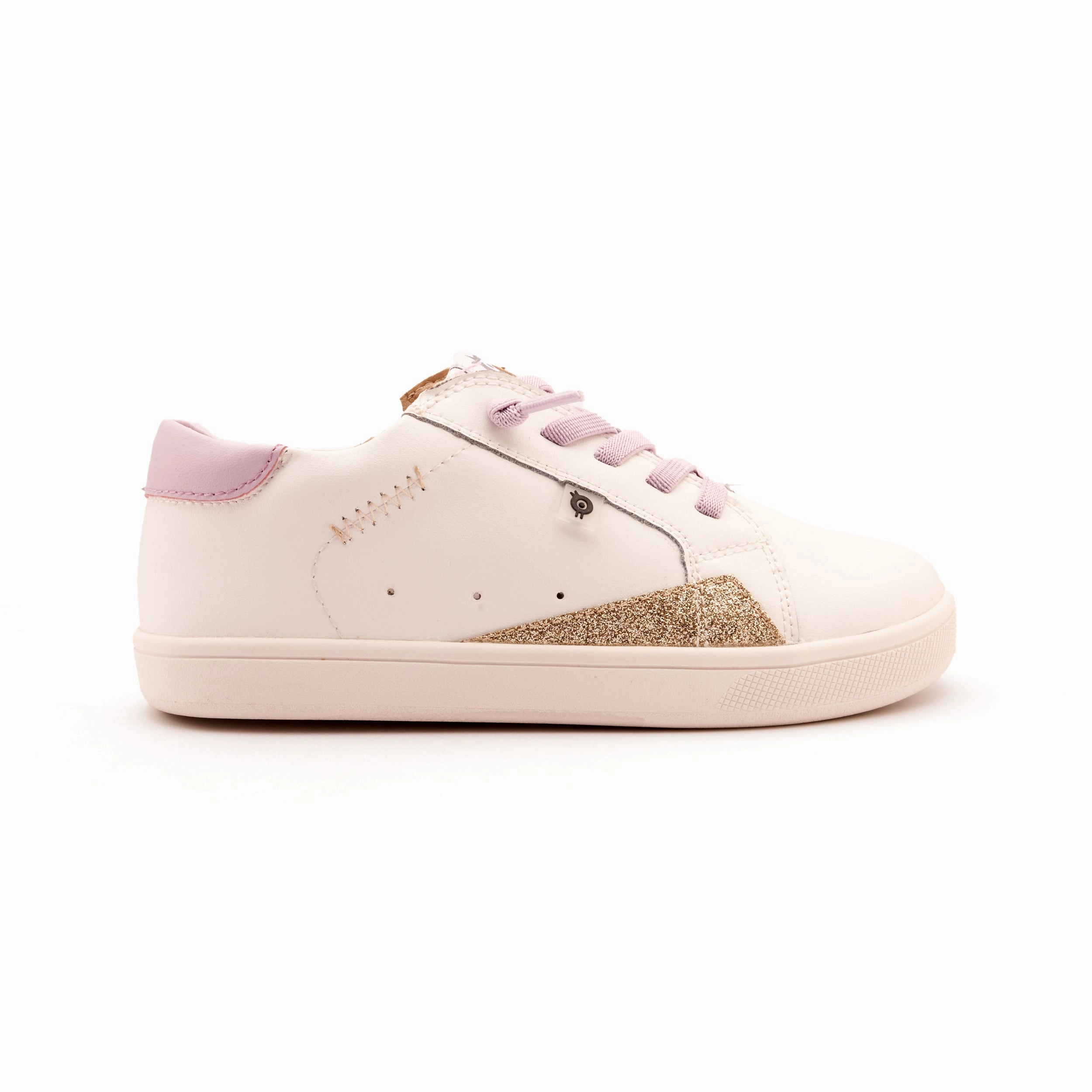 Old Soles Girl's Blade Runner Casual Shoes - Snow / Lilium / Glam Gold