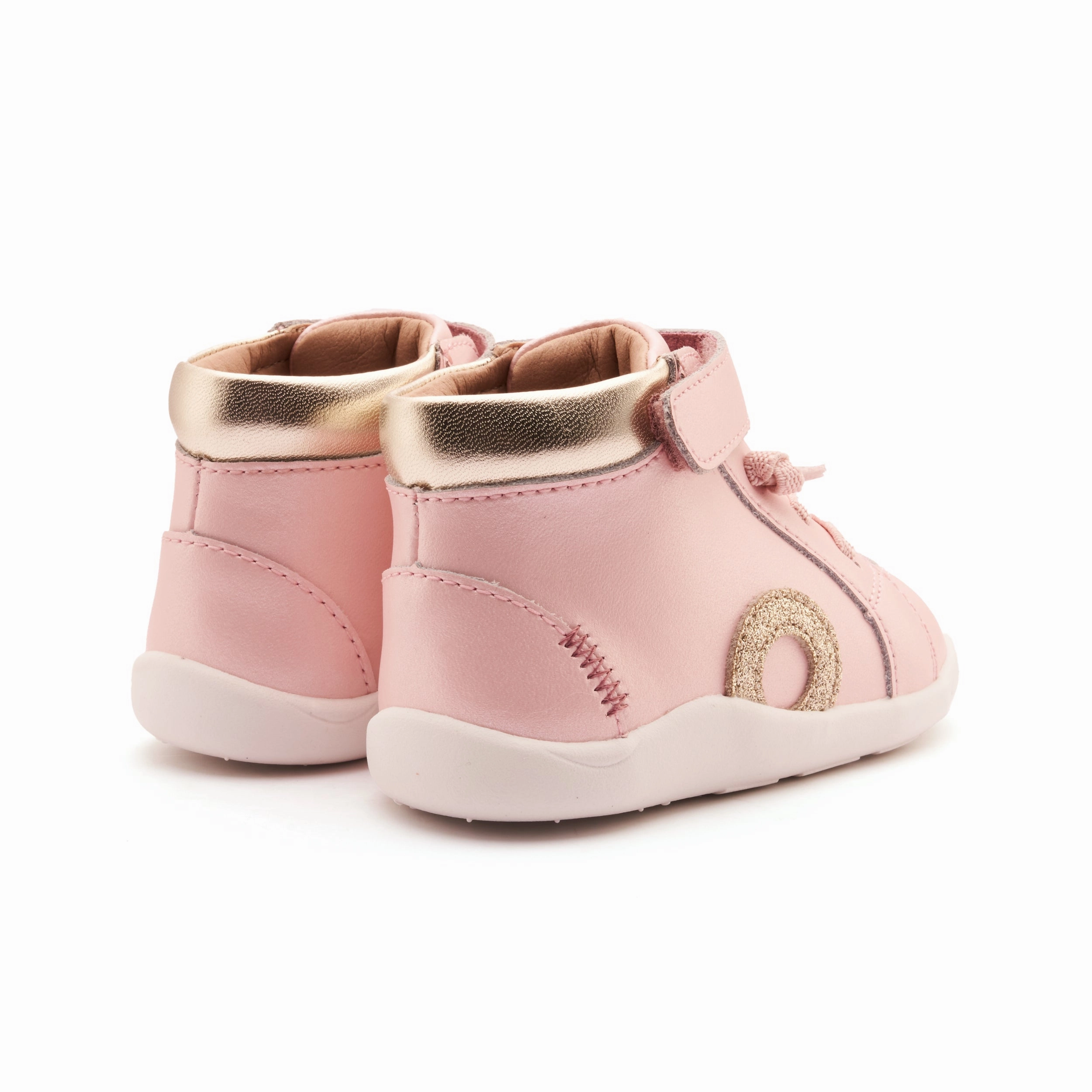 Old Soles Girl's Ground Zig Casual Shoes - Nacardo Dalia / Gold / Glam Gold