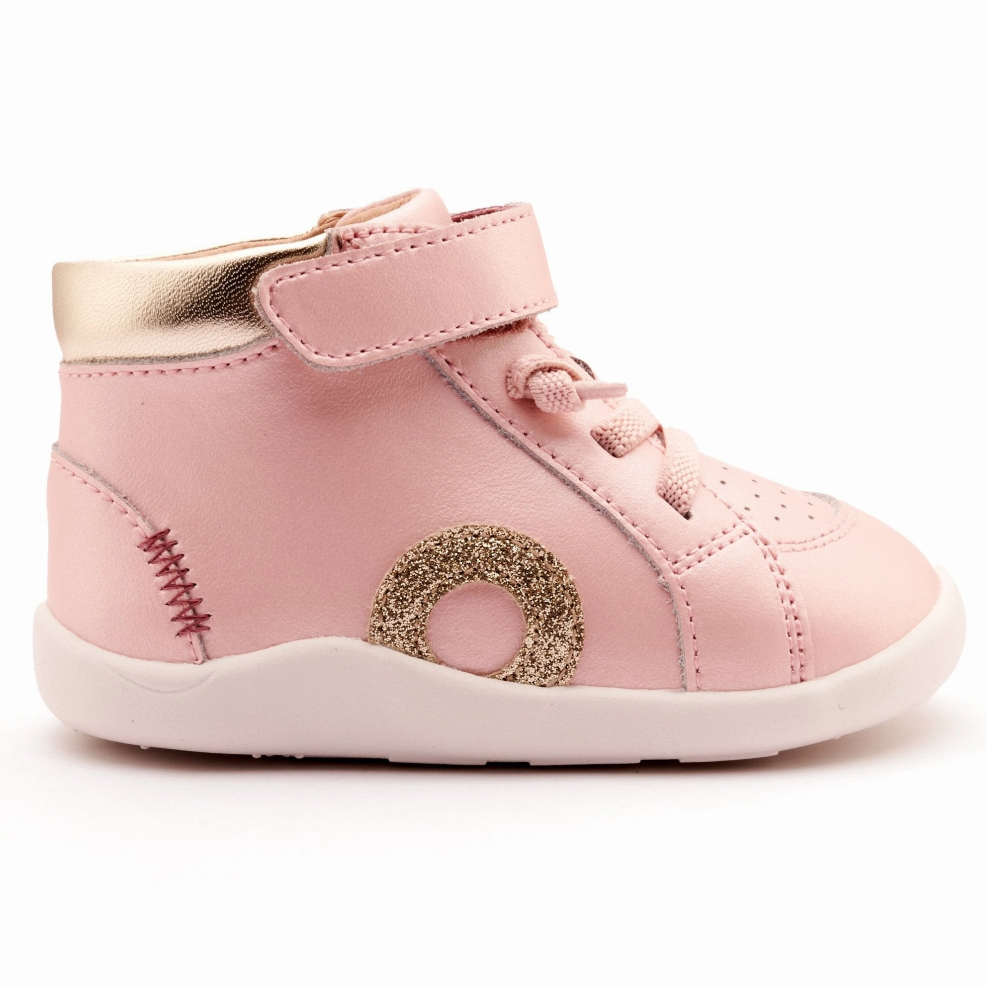 Old Soles Girl's Ground Zig Casual Shoes - Nacardo Dalia / Gold / Glam Gold