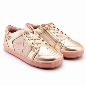 Old Soles Girl's Star Runner Casual Shoes - Gold / Nacardo Dalia / Kiss
