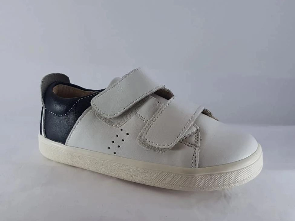 Old Soles white Snow Black Velcro Sneakers