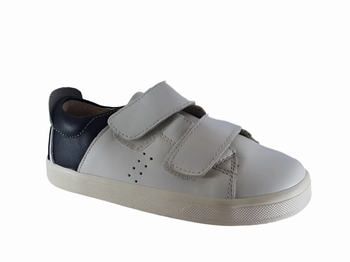 Old Soles white Snow Black Velcro Sneakers