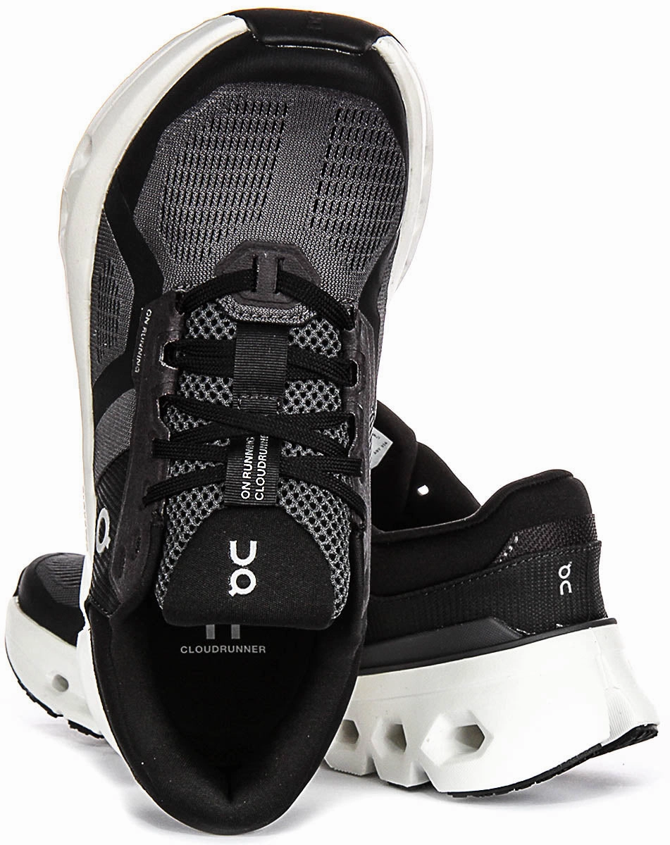 On Running Cloundrunner 2 In Black Grey For Men
