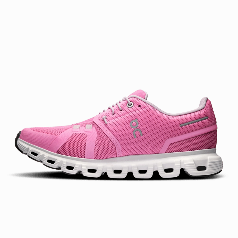 On Women's Cloud 6 - Raspberry/White