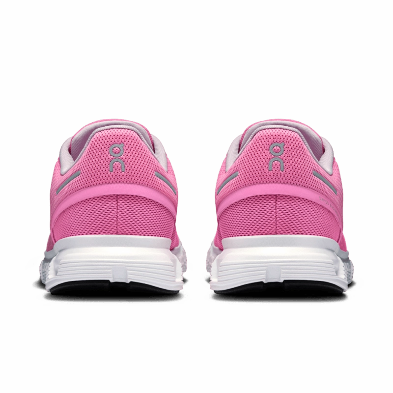 On Women's Cloud 6 - Raspberry/White