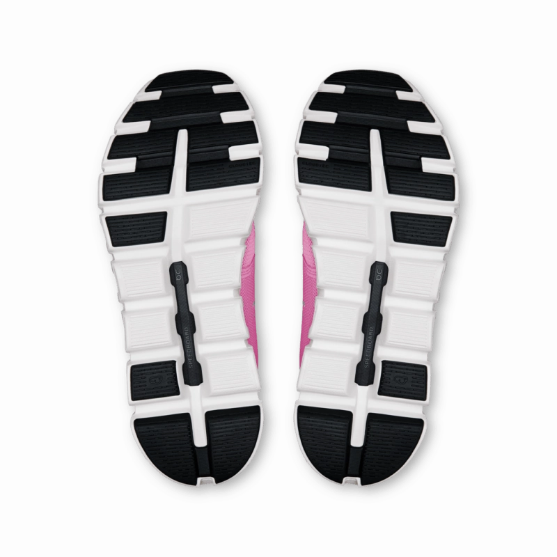 On Women's Cloud 6 - Raspberry/White