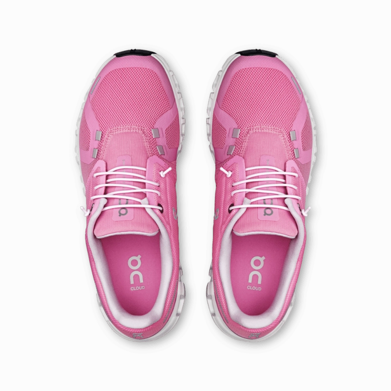 On Women's Cloud 6 - Raspberry/White