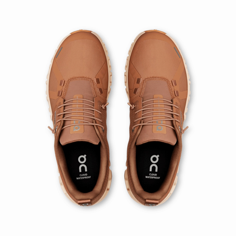 On Women's Cloud 6 Waterproof - Sandstone/Blonde