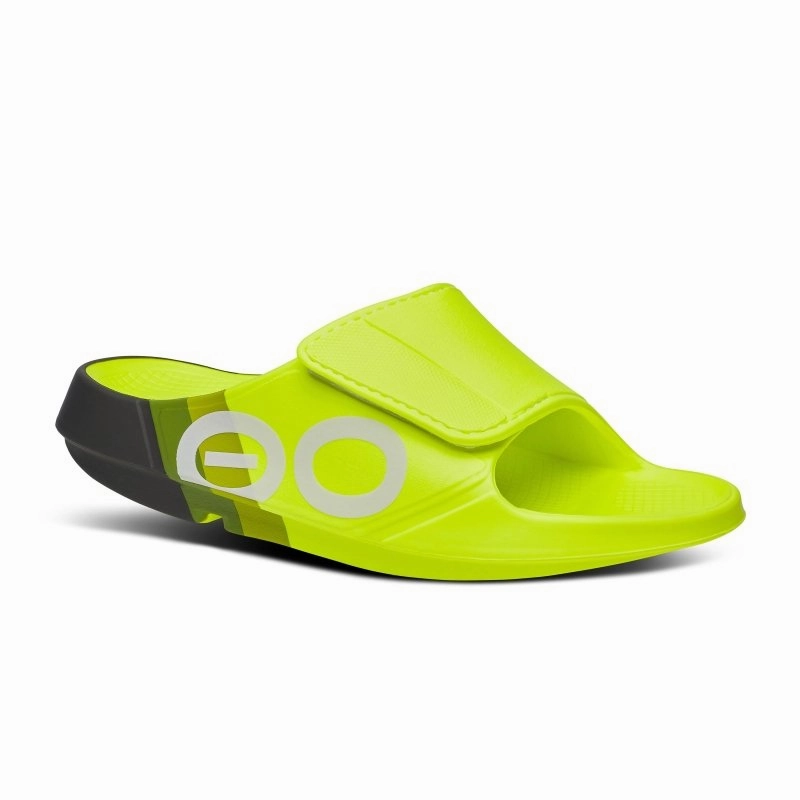 OOFOS OOahh Sport Flex Slide - Electro Rally