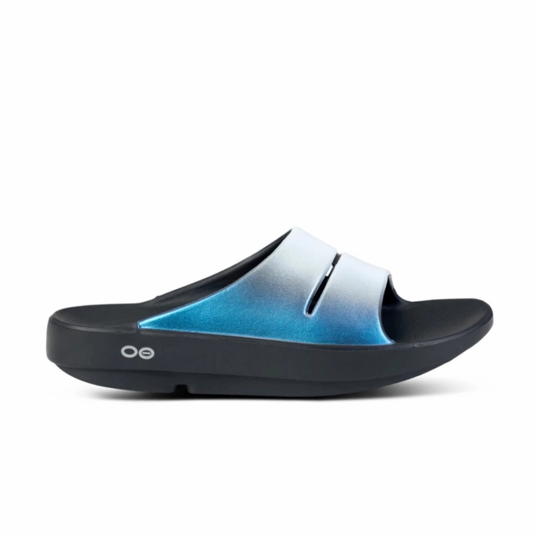 OOFOS Women's OOahh Luxe Slide - Frost