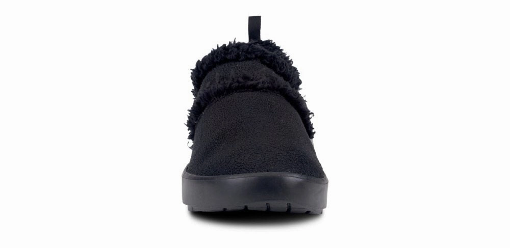 OOFOS Women's OOcoozie Low - Black Sherpa