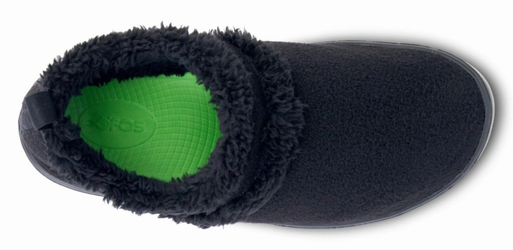 OOFOS Women's OOcoozie Low - Black Sherpa
