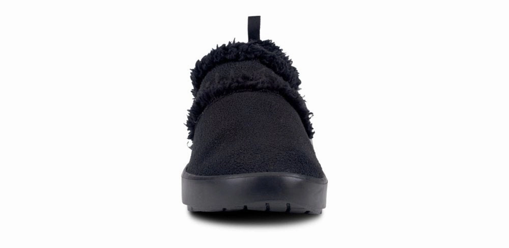OOFOS Women's OOcoozie Low - Black Sherpa