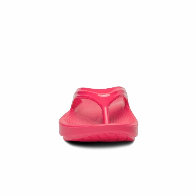 OOFOS Women's OOlala Thong - Neon Berry