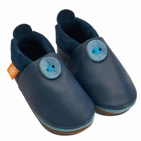 Orangenkinder Girl's and Boy's AMIGO Barefoot Shoes, Blue