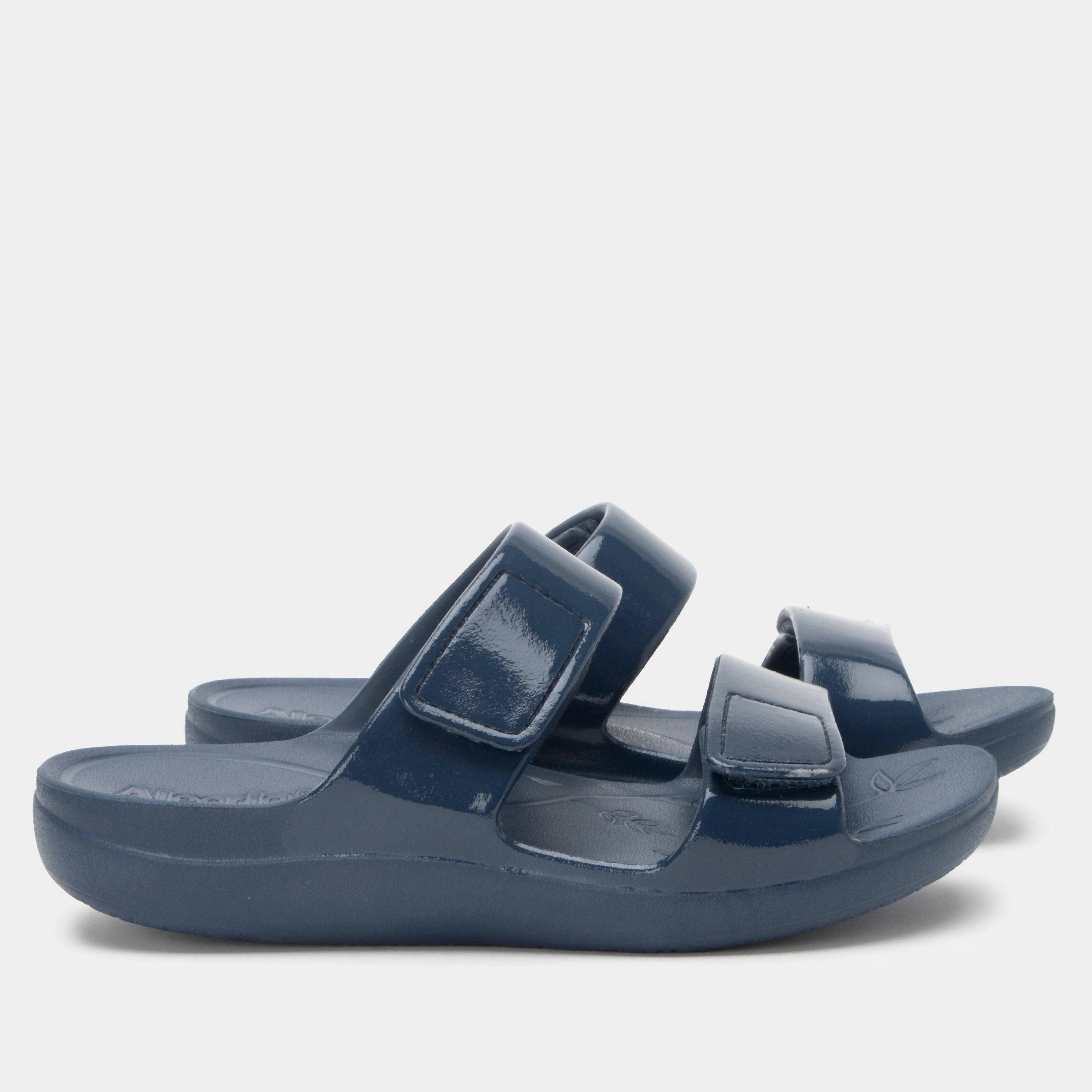 Orbyt Navy Gloss Sandal