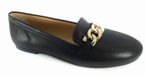 Papanatas Eli Black Buckle Leather Slip-on
