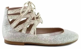 Papanatas Girls Star Champagne High Top Straps