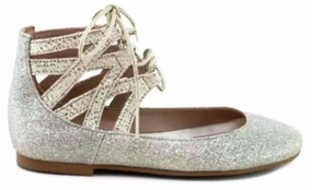 Papanatas Girls Star Champagne High Top Straps