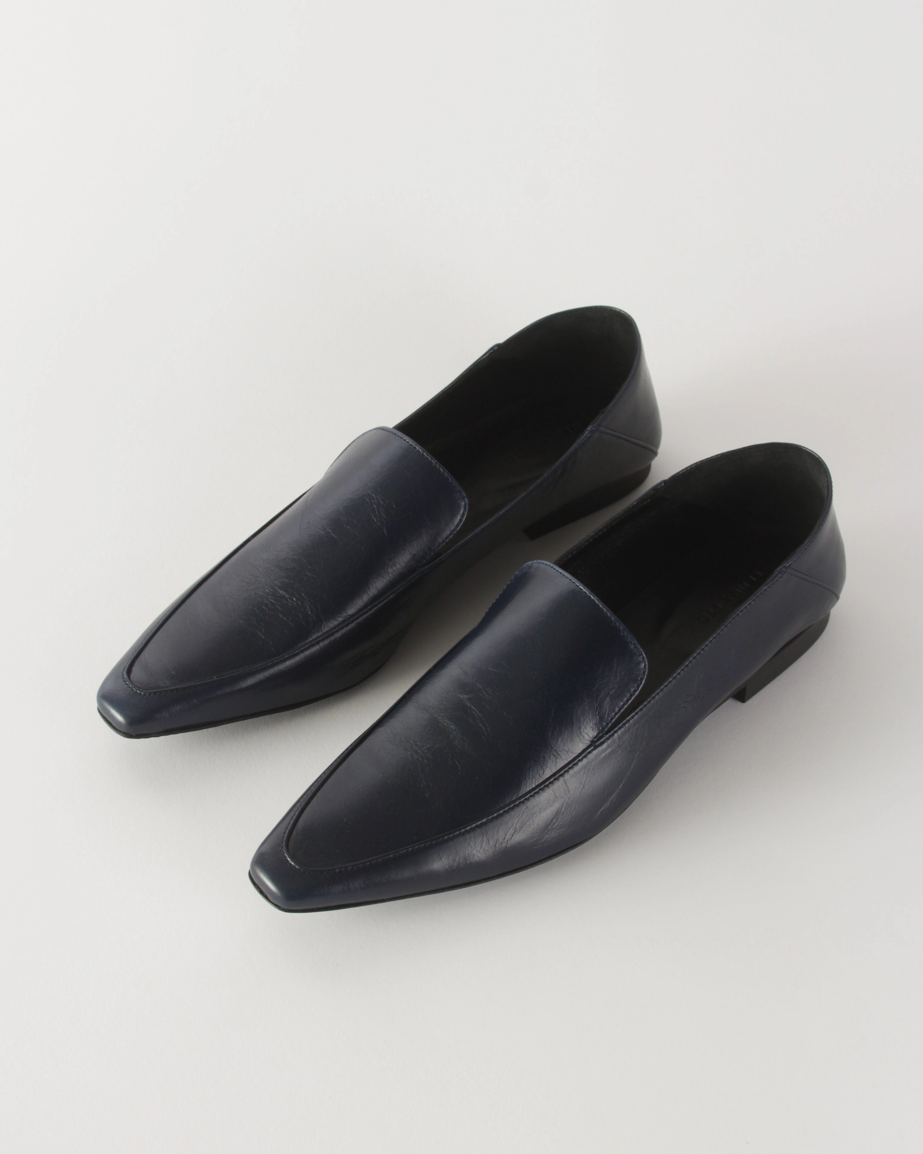 Pointed Loafer Leather Royal
