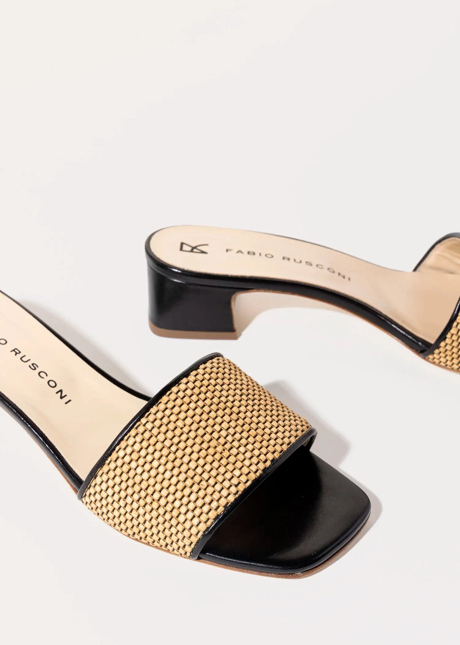Raffia Slide Sandal