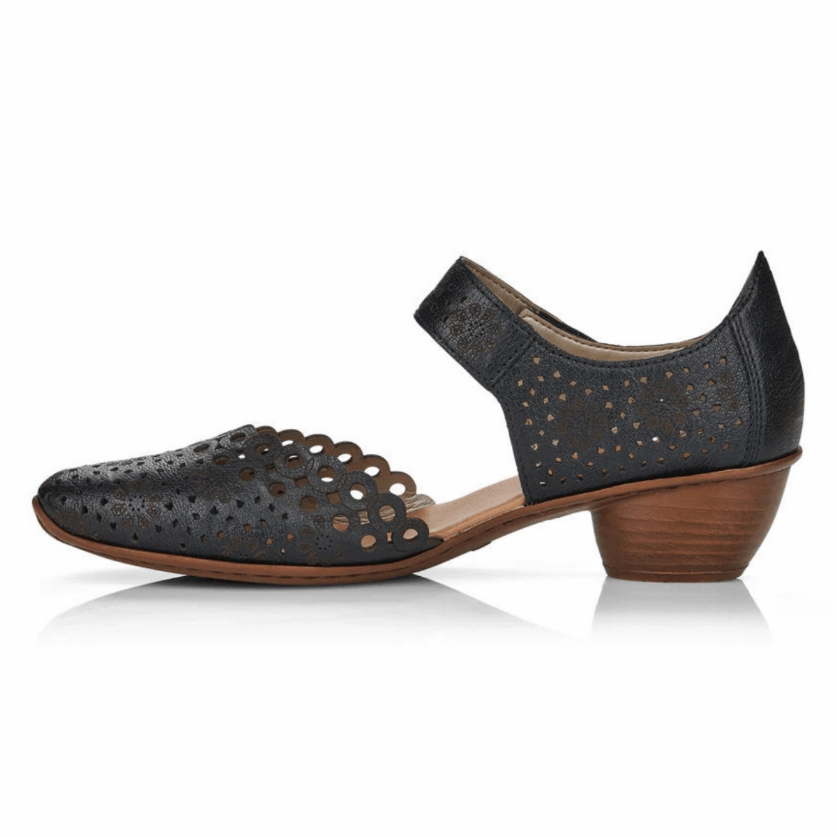 Rieker Women's 43753-02 Mirjam Black Patent