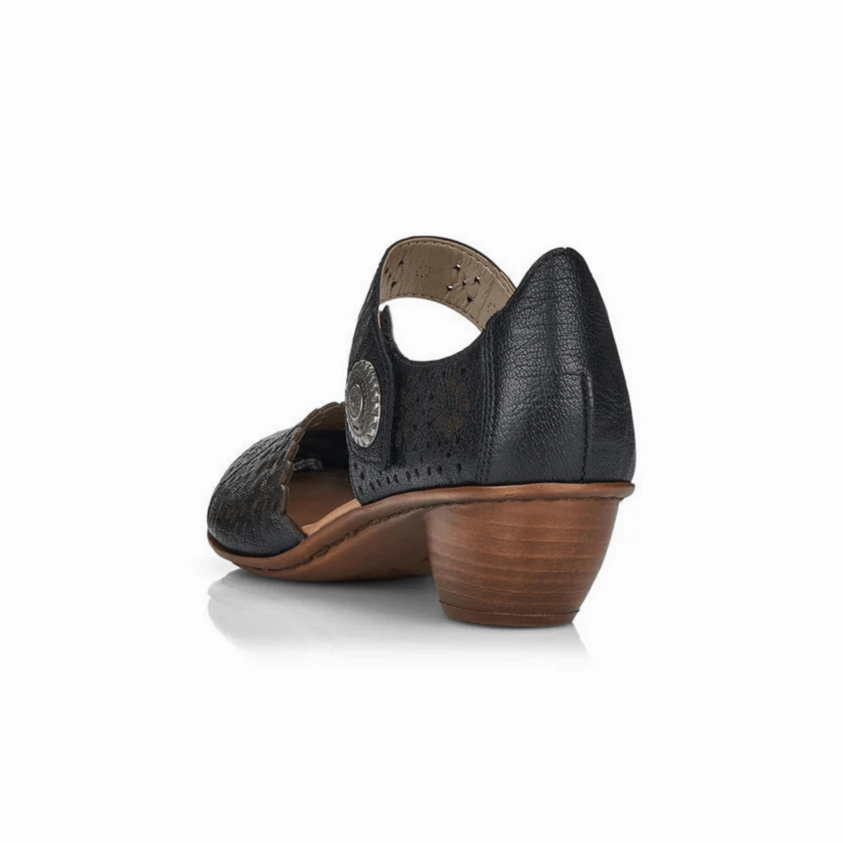 Rieker Women's 43753-02 Mirjam Black Patent