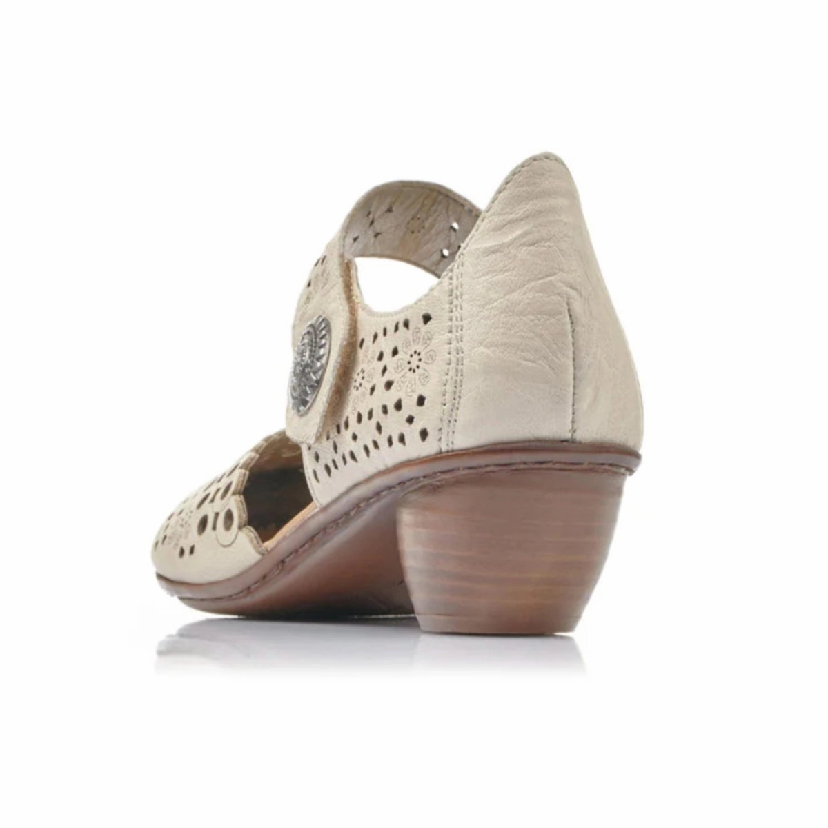 Rieker Women's 43753-60 Mirjam Cream Leather