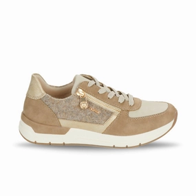 Rieker Women's Destiny 58902-64 - Fango/Ginger/Gold/Wood