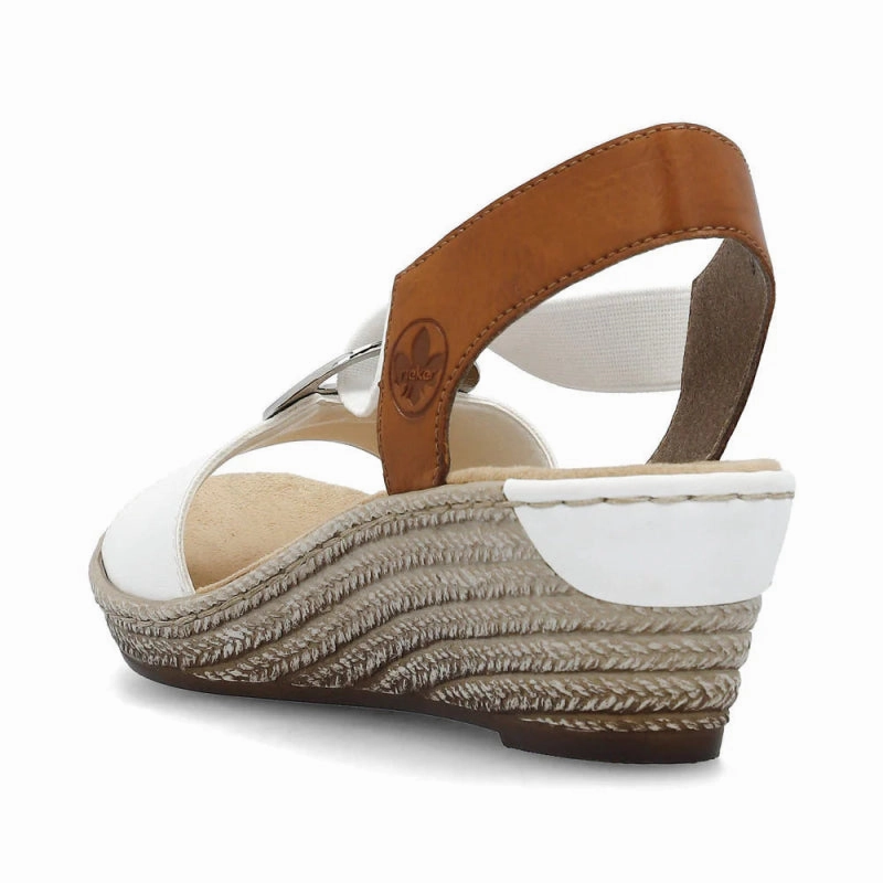 Rieker Women's Fanni 624H6-81 - White/Cayenne