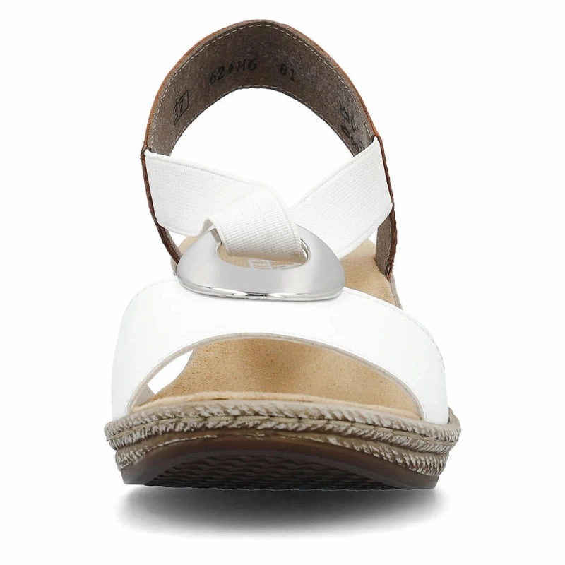 Rieker Women's Fanni 624H6-81 - White/Cayenne