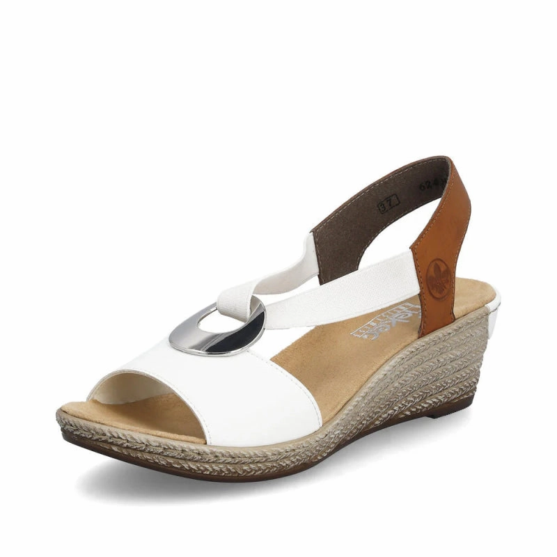 Rieker Women's Fanni 624H6-81 - White/Cayenne