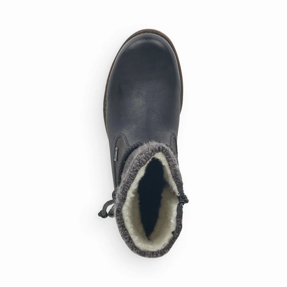 Rieker Women's Fee 79688-00 - Schwarz/Stromboli/Anthrazit